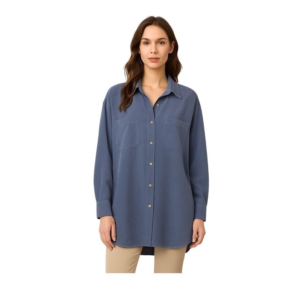 Acorn Bob Goldwater Italian Oversized Shirt Men's/Unisex Slate Blue 66" Chest